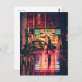 大阪，夜の日本 ポストカード (正面/裏面)