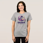 大阪 日本 桜 トライブレンドTシャツ (正面全面)