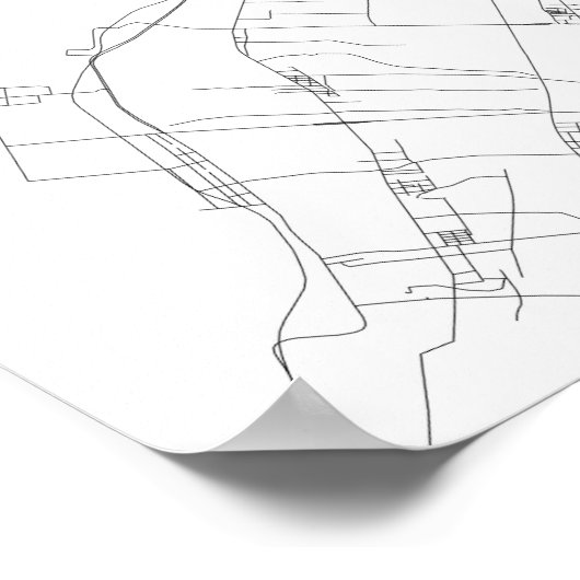 大阪（白） ポスター (角)