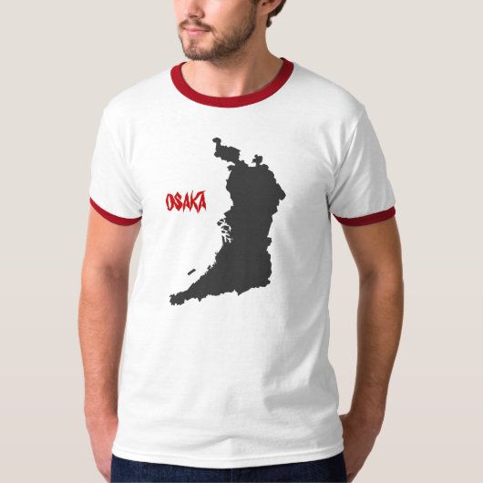 大阪(赤い) Tシャツ (正面)