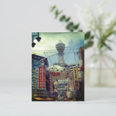 大阪・郵政・新世界郵便（日本） ポストカード (スタンド正面)