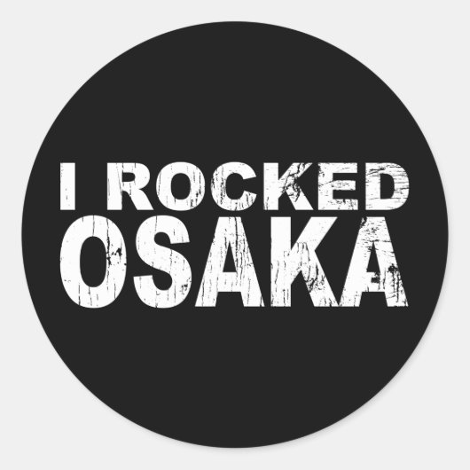 大阪Bkステッカーをロック ラウンドシール (正面)