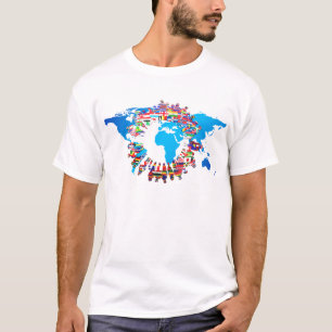 大陸人民旗の輪 Tシャツ