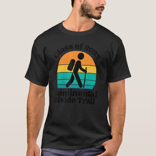 大陸分水嶺トレイル 2022年度 ヴィンテージ ハイカー Tシャツ (正面)