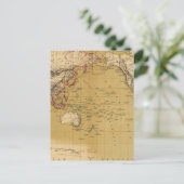 大陸地図 ポストカード (スタンド正面)
