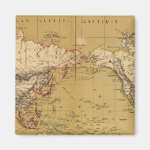 大陸地図 マグネット (正面)