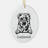 大陸性ブルドッグオーナメント セラミックオーナメント (右)