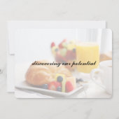 大陸朝食会の招待 招待状 (裏面)