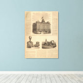 大陸生命保険会社 キャンバスプリント (インサイチュ (ウッドフロア))