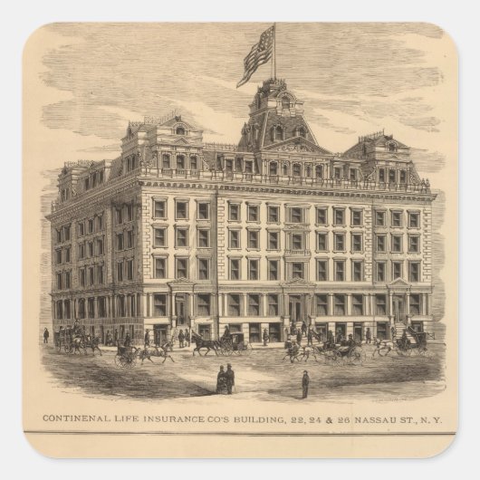 大陸生命保険会社 スクエアシール (正面)