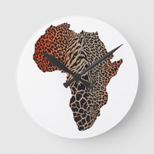 大陸素晴らし ラウンド壁時計 (正面)