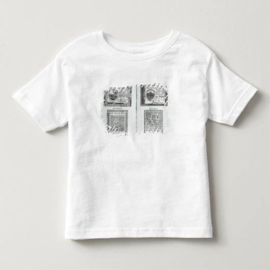 大陸通貨のノート トドラーTシャツ (正面)