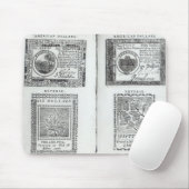 大陸通貨のノート マウスパッド (マウス)