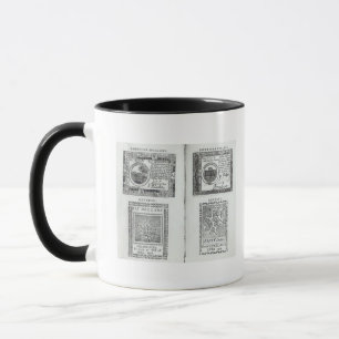 大陸通貨のノート マグカップ