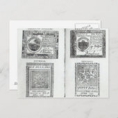 大陸通貨の注記 ポストカード (正面/裏面)