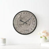 大陸通貨1776コインベンジャミンフランクリン ラージ壁時計 (ホーム)