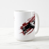 大陸間爆撃機のしぶきのマグ コーヒーマグカップ (正面右)
