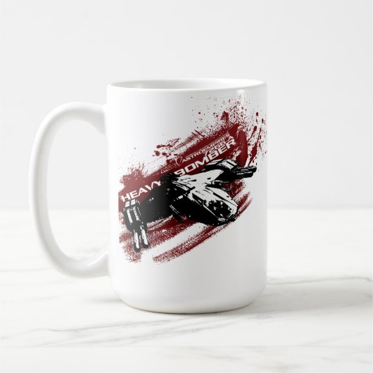 大陸間爆撃機のしぶきのマグ コーヒーマグカップ (左)