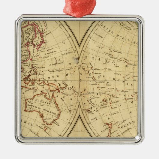 大陸 メタルオーナメント (正面)