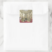 大階段、ウィンザー城、「ヒスト」から スクエアシール (バッグ)