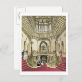 大階段、ウィンザー城、「ヒスト」から ポストカード (正面/裏面)