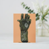 大離れ手（ブロンズ） ポストカード (スタンド正面)