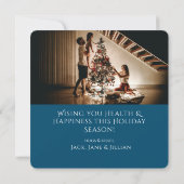 大雪の結晶 | ホリデーフォトクリスマスカード シーズンカード (裏面)