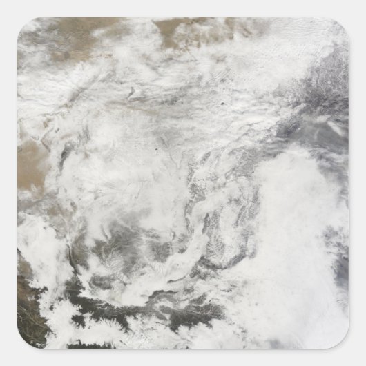 大雪中国 スクエアシール (正面)