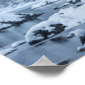 大雪秋湖フシネ，イタリア ポスター (角)