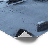 大雪秋湖フシネ,イタリア ポスター (角)