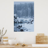 大雪秋湖フシネ,イタリア ポスター (キッチン)