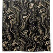 大雪金ゴールドシャワーカーテン シャワーカーテン (正面)