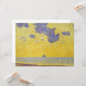 大雲（黄色い空） (横エレガント) カード (正面/裏面インサイチュ)