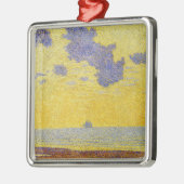 大雲（黄色い空） (横エレガント) メタルオーナメント (左)