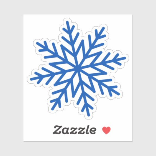 大青独身の雪片 シール (シート)