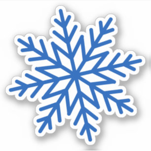 大青独身の雪片 シール
