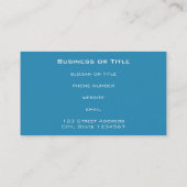 大青空の下の明るい白いデイジー 名刺 (裏面)