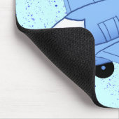 大青色飛行機 マウスパッド (コーナー)