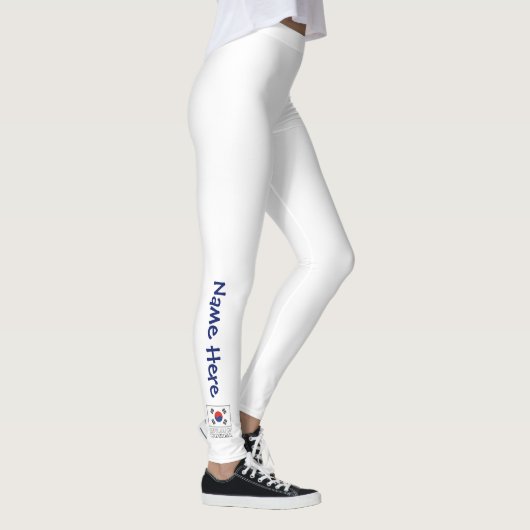 大韓民国と韓国国旗あなたの名前 レギンス (右)