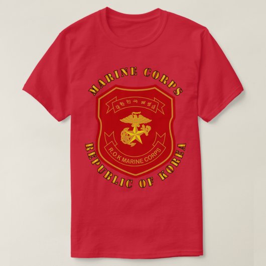 大韓民国海兵隊パッチ Tシャツ (デザイン正面)
