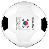 大韓民国韓国国旗パーソナライズされた サッカーボール (回転)