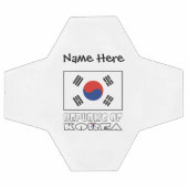 大韓民国韓国国旗パーソナライズされた サッカーボール (フラット)