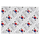 大韓民国・韓国国旗のタイル貼り名 ラージペーパーバッグ (裏面)