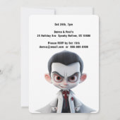 大頭大眼ドラキュラハローウィンパーティ 招待状 (裏面)