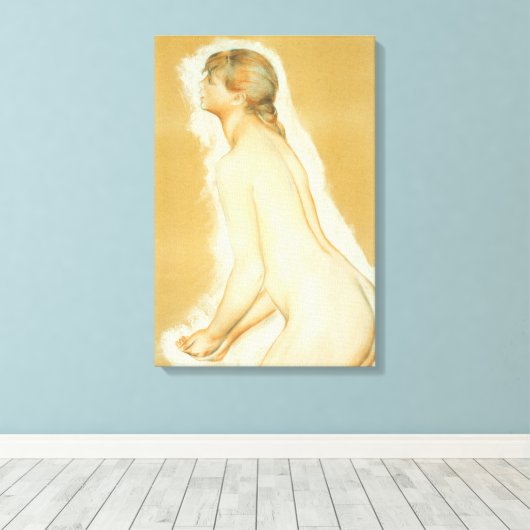 「大風呂敷」の習作（ピエール・ルノワール作） キャンバスプリント (インサイチュ (ウッドフロア))