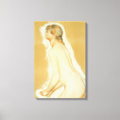 「大風呂敷」の習作（ピエール・ルノワール作） キャンバスプリント (正面)