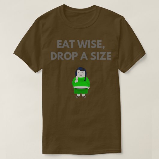 大食べきさを賢く落とす Tシャツ (デザイン正面)