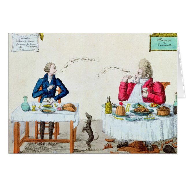 大食家のポートレート (正面横)