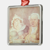 大食家、c.1800-05 メタルオーナメント (左)