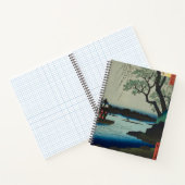 大魔菓子 – ヴィンテージ日本の江戸川の風景 ノートブック (内部)